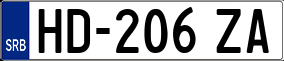 Trailer License Plate